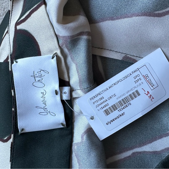 Johanna Ortiz Anthropological Perspective Flare Silk Pants -NWT - SZ 8 - Picture 5 of 6